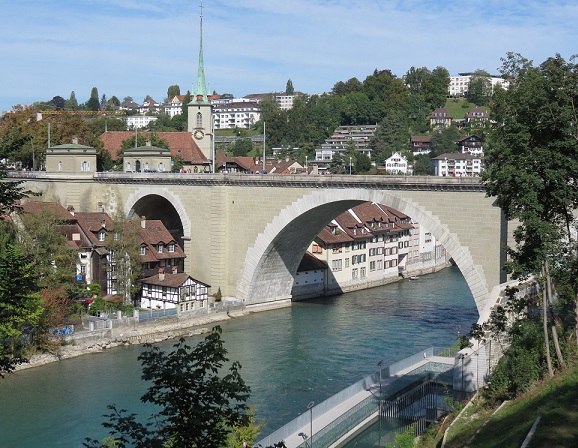 A view of Bern from the river Aare © genevafamilydiaries.net